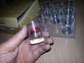 Продавам уникален сервиз от 9 чаши с плато за "морски шах" на Mtel, снимка 1 - Сервизи - 29314715