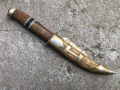 стар български нож "Вълчи зъб" с кания, снимка 3