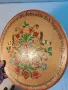 декоративна немска изрисувана дървена чиния за стена   4/4, снимка 4
