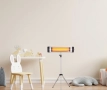 Печка , кварцова, 1500W, инфрачервена, стояща/стенна, снимка 2