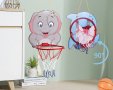 Баскетболен кош за деца с различни животни / Вариант: Слон, Делфин, снимка 1 - Играчки за стая - 42864327