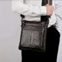 Мъжка творческа и функционална чанта /Телешка естествена кожа!, снимка 3