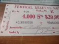 Бандерол на Федералният резерв от 1969г., снимка 3
