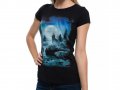 Нова дамска тениска с дигитален печат Вълк, пълнолуние, Серия вълци, снимка 11