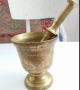 антикварен голям хаван бронз, снимка 1 - Антикварни и старинни предмети - 16073558