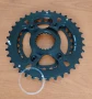 Плочи двойка 36/26 зъба за курбели Shimano серии XT FC M8100, SLX М7100 и Deore М6100 и спейсер, снимка 7