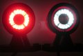 1 бр. ЛЕД LED рогчета къси червено-бяло 12-24V , Полша 