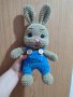 Плетена играчка зайче, плюшена играчка , снимка 3