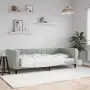 vidaXL Кушетка, светлосива, 90x200 см, кадифе, снимка 2