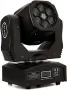 Преносими LED сценични светлини с движеща се глава и управление (6x12W + лазер), снимка 1