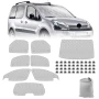 К-кт 8 части термоизолационни сенници за Citroen Berlingo 2008-2018, снимка 1