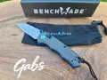 Сгъваем нож Benchmade Full Immunity 290-241 Gold Class,CPM Damaskus,Carbon, снимка 12