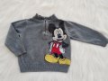 Пуловер на Disney Мики Маус  6-9 месеца , снимка 1 - Бебешки блузки - 30781078