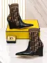 Fendi Елегнатни Дамски Боти Тип Чорап С Остър Връх И Платформа Фенди Код SEM-808, снимка 1