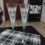 Сватбени чаши кристал , снимка 3