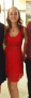Червена рокля от дантела. , снимка 3