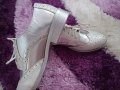 Есенни бели дамски стилни  обувки със връзки , снимка 7