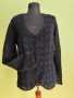 Жилетка дамска ажурена плетка размер L , снимка 1
