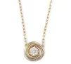 Cartier Trinity Diamond оригинално колие, снимка 1