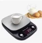 Кухненска везна,  неръждаема стомана/ABS, цифров дисплей, 5кг, черна, снимка 1