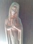 Богородица пано от чугун статуя икона статуетка масивна, снимка 2