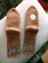 Ръчно плетени детски чорапи от вълна, дължина на ходилото 22 см., снимка 1 - Чорапи - 39737457