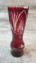 Ваза от червен кристал -Бохемия, снимка 1