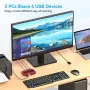 Нов USB 3.0 Превключвател 2-4 Изхода Споделяне Периферия Бърз Трансфер, снимка 4