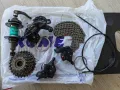 Shimano скорости 3х7 и спирачки, главина и касета, курбели, средно и педали, Плюс диск 160мм. МТБ, снимка 13