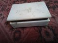 Кутия за бижута стара мраморна с бронзови крачета 43735, снимка 2