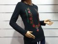 Нова дамска блуза с дълъг ръкав с трансферен печат Шевица, Етно мотив, България, снимка 6