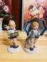 Лот от 2 бр. винтидж порцеланови фигурки Royal Dux / в стил Hummel – Момиченца, снимка 1