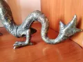 ВЕЛИКОЛЕПНА СТАРА БРОНЗОВА СКУЛПТУРА НА АЗИАТСКИ ДРАКОН, снимка 10
