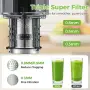 Чисто Нова Бавнопресоваща Сокоизстисквачка Cold Press Juicer YASHE (127 mm Голям Отвор)  , снимка 4
