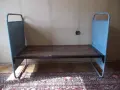 Легло старо метално с декорация детско от соца, снимка 8