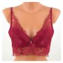 Дантелен сутиен бралет в бордо марка Gorteks 75В, снимка 3