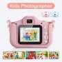 Детски фотоапарат за деца от 3 до 10 години, 1080P, Eкран 2 инча, Видео, Защита от падане, снимка 1