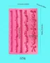 5 вида борд бордюр кант въже силиконов молд форма фондан шоколад гипс смола декор украса торта, снимка 3