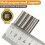 10 бр. Супер силни нови неодимови дискови малки 10 х 3 мм. мощни магнити за хладилник и офис магнит, снимка 2