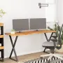 vidaXL Плот за бюро, 140x50x2,5 см, правоъгълен, масивно дърво акация, снимка 2