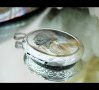 Отварящ се медальон за снимка от седеф, снимка 3