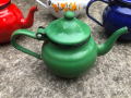 стари малки емайлирани чайници - СОЦ - четири броя, снимка 11