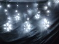 LED Висулка със" Снежинки и Звезди" 2.50м х 60см 400лампи с Опция Снаждане, снимка 2