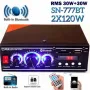 Мощен HiFi усилвател с Мp3, USB, SD, BT и FM радио с дистанционно управление, снимка 2