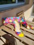Сандали на ток с флорални мотиви + чанта, снимка 1 - Дамски елегантни обувки - 40460780