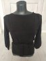 Черна блуза с дълъг ръкав, снимка 1 - Блузи с дълъг ръкав и пуловери - 31220681