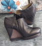 Естествена кожа / дамски обувки на платформа "Ixos" / номер 37 / 38, снимка 3