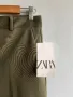 ZARA S зелен дамски панталон, снимка 4