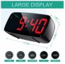 НОВ ПОСТОЯННО СВЕТЕШ LCD ДИГИТАЛЕН ЧАСОВНИК С ТЕМПЕРАТУРА И КАЛЕНДАР.НАСТОЛЕН СВЕТЕЩ БУДИЛНИК АЛАРМА, снимка 4
