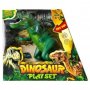 Детска играчка динозавър зелен серия play set